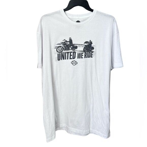 Harley-Davidson Other - Harley-Davidson White Cotton T-Shirt Size 2X